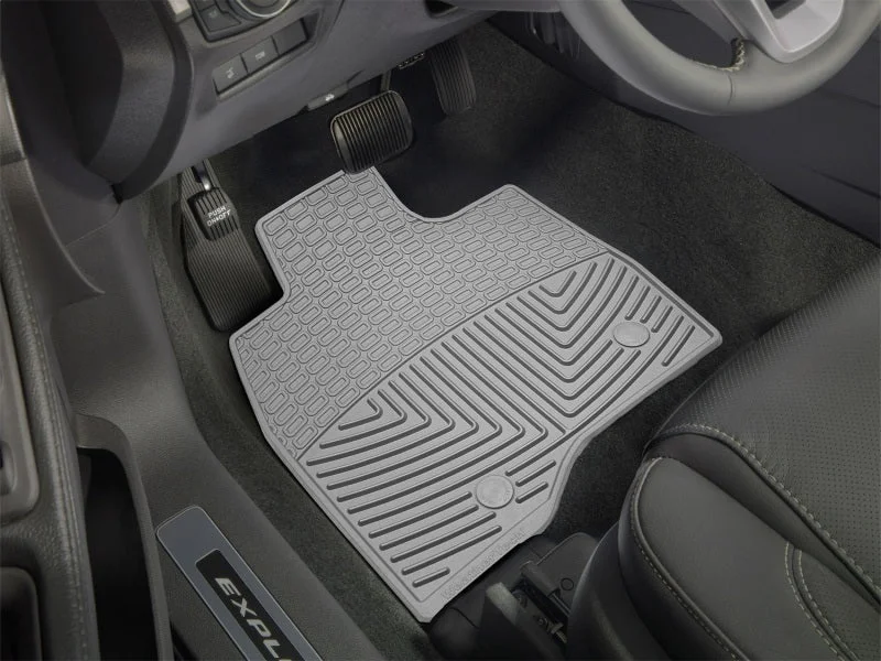 WeatherTech 2015+ Ford Explorer Front Rubber Mats - Grey - Additional View 5