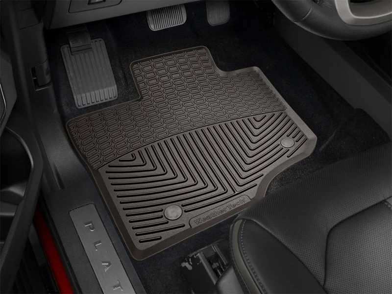 WeatherTech 2015+ Ford F-150 Front Rubber Mats - Cocoa - Back View
