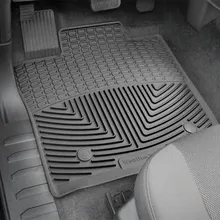 WeatherTech 2016-2020 Ford F-150 Front Rubber Mats - Black - Back View