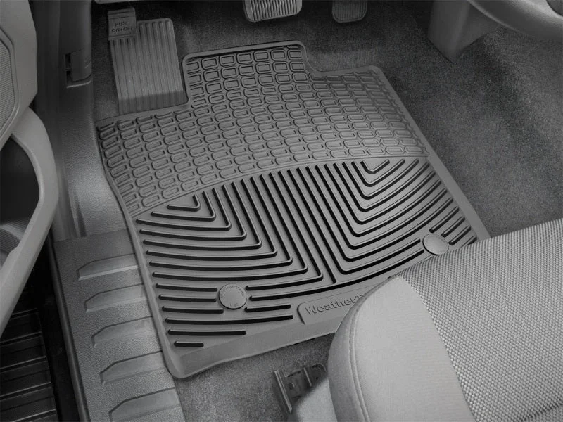 WeatherTech 2016-2020 Ford F-150 Front Rubber Mats - Black - Back View