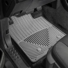 WeatherTech 2014+ Mercedes-Benz S-Class Front Rubber Mats - Grey - Installation View