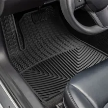 WeatherTech 17-23 Tesla Model 3 / 2024 Model 3 Highland Front All-Weather Floor Mats - Black - Side View