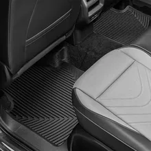 WeatherTech 18-24 Volkswagen Tiguan Rear All-Weather Floor Mats - Black - Side View