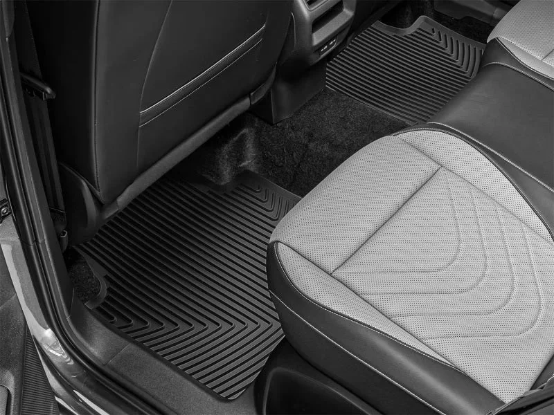 WeatherTech 18-24 Volkswagen Tiguan Rear All-Weather Floor Mats - Black - Side View