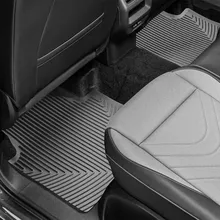 WeatherTech 18-24 Volkswagen Tiguan Rear All-Weather Floor Mats - Grey - Side View