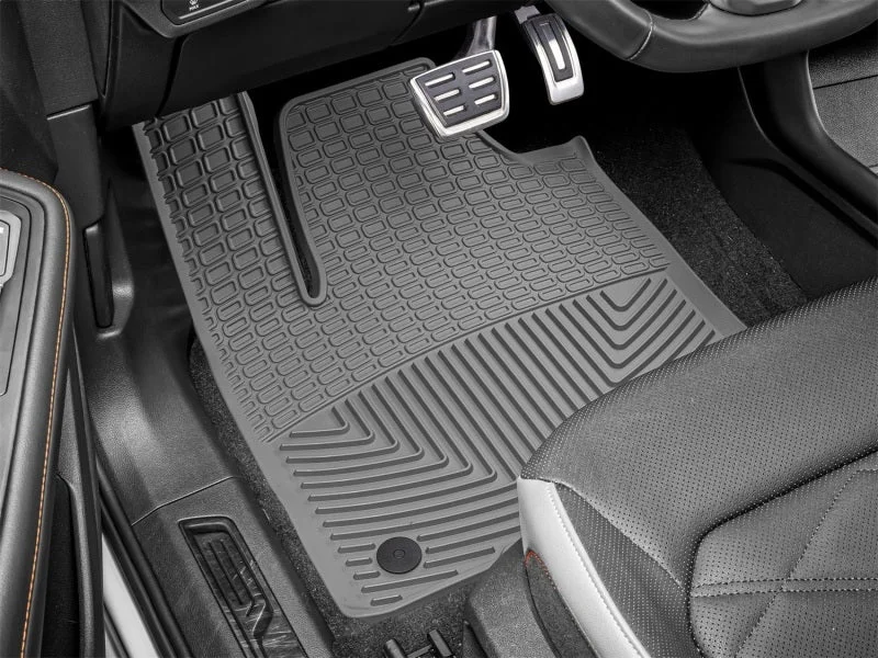 WeatherTech 18-24 Volkswagen Atlas (Incl. 20-24 Cross Sport) Front Rubber Mats - Grey - Side View