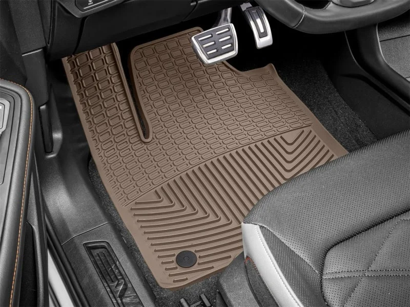 WeatherTech 18-24 Volkswagen Atlas (Incl. 20-24 Cross Sport) Front Rubber Mats - Tan - Side View