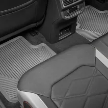 WeatherTech 18-24 Volkswagen Atlas (Incl. 20-24 Cross Sport) Rear Rubber Mats - Grey - Side View