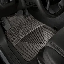 WeatherTech 09-17 Chevy Traverse / 08-17 Buick Enclave Front Rubber Mats - Cocoa - Back View