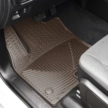 WeatherTech 2025 Ram Truck 1500 (Incl. RHO) CC/QC (No Vinyl) Front All-Weather Floor Mats - Cocoa - Side View