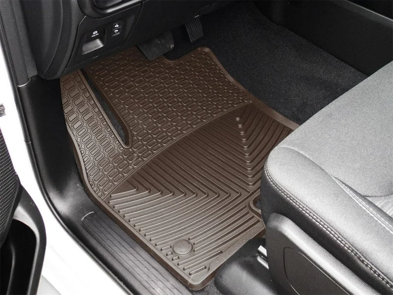 WeatherTech 2025 Ram Truck 1500 (Incl. RHO) CC/QC (No Vinyl) Front All-Weather Floor Mats - Cocoa - Side View
