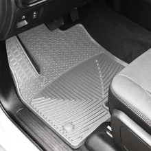 WeatherTech 2025 Ram Truck 1500 (Incl. RHO) CC/QC (No Vinyl) Front All-Weather Floor Mats - Grey - Side View