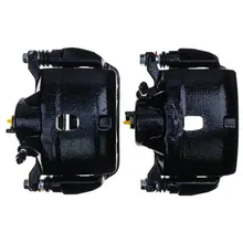 PowerStop Front Black Caliper - Pair w/Bracket fits 2002-2011 Honda Cr-v, Element - Back View