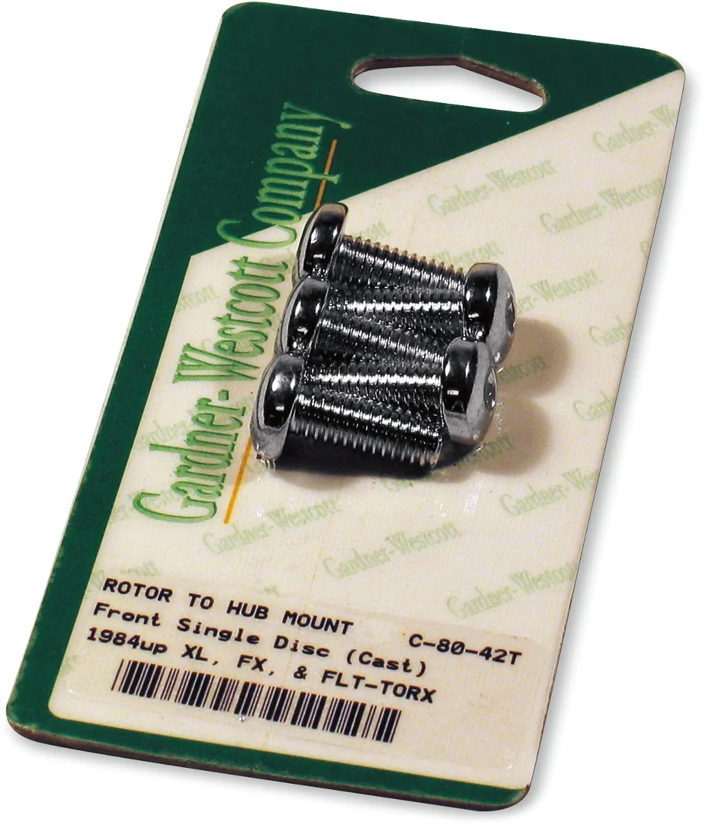 Gardner-Westcott - Rotor Bolt Set - Cast - Chrome - C-80-42T - Main Product View