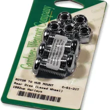 Gardner-Westcott - Rotor Bolt Set - Cast - Chrome - C-80-42T - Side View
