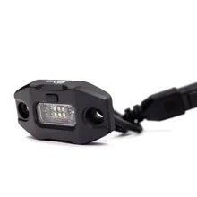 DV8 Offroad Elite Push Button Dome Light - White/Amber - Side View
