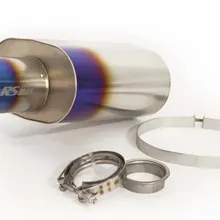 GReddy Universal 3.0in RS-Ti Oval Titanium Muffler - Main Product View