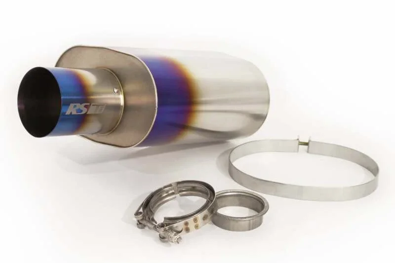 GReddy Universal 3.0in RS-Ti Oval Titanium Muffler - Main Product View