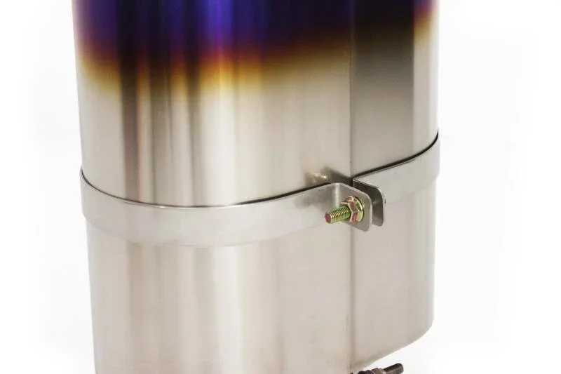 GReddy Universal 3.0in RS-Ti Oval Titanium Muffler - Side View