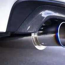 GReddy SS PE-TR Tip Silencers 115mm Tip -60mm Inner Pipe - Side View