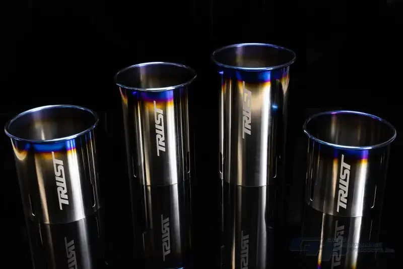 GReddy SS PE-TR Tip Silencers 115mm Tip -60mm Inner Pipe - Installation View