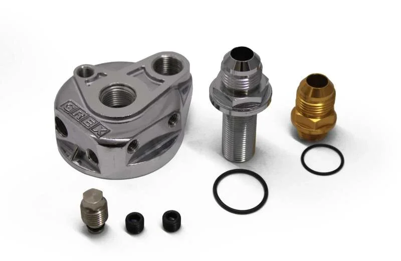 GReddy Type G Oil Block Assembly .75x16 AN10 - Back View