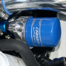 GReddy Type G Oil Block Assembly .75x16 AN10 - Installation View