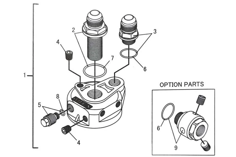 GReddy Type G Oil Block Assembly .75x16 AN10 - Additional View 7