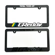GReddy Total Tune Up License Plate Frame - 3 Color - Side View
