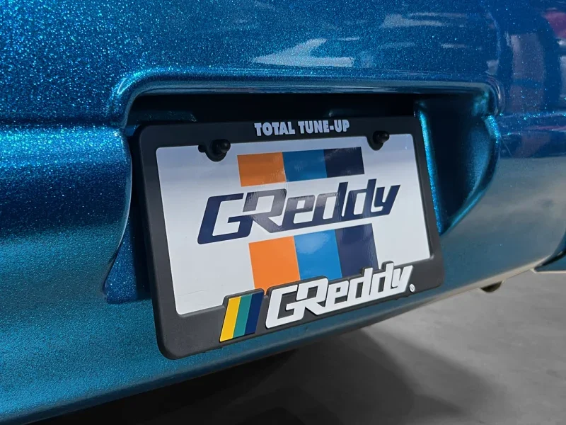 GReddy Total Tune Up License Plate Frame - 3 Color - Back View