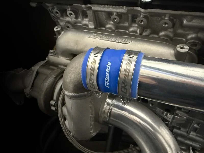 GReddy DUAL BEAD BOOST CLAMP 48-65MM #36 STAINLESS - Side View