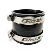 GReddy DUAL BEAD BOOST CLAMP 68-85MM #44 / 48 STAINLESS - Installation View