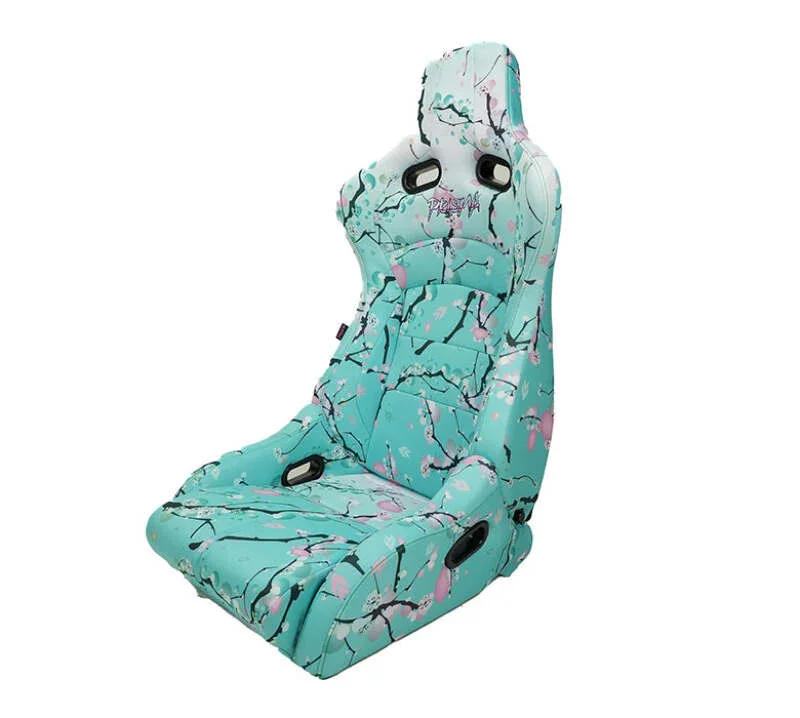 NRG Prisma Lab Reclinable Bucket Racing Seat - Pair (Blue) - Main Product View