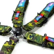 NRG 5PT 3in. Seat Belt Harness / Cam Lock - Green - Main Product View