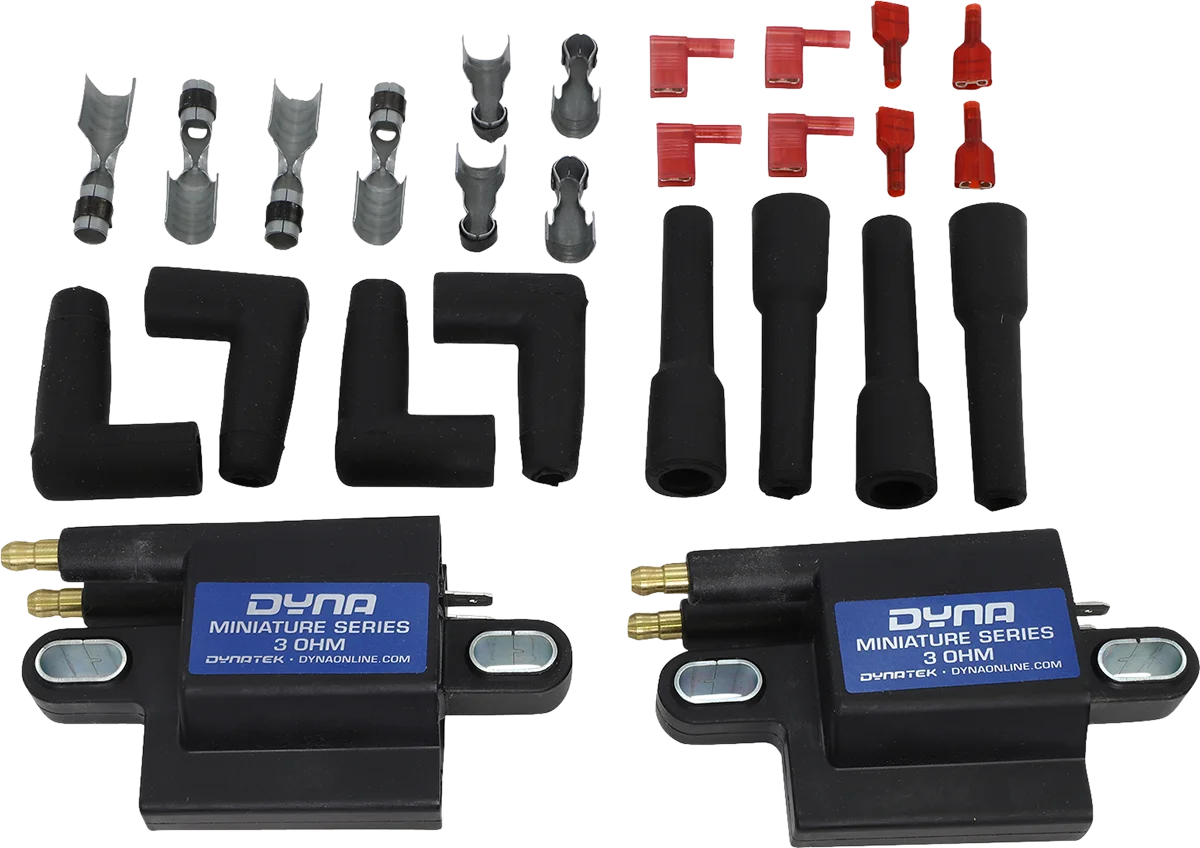 Dynatek - Miniature Coils - Dual Tower - Single-Fire - Dual-Plug - DC1-2 - Side View