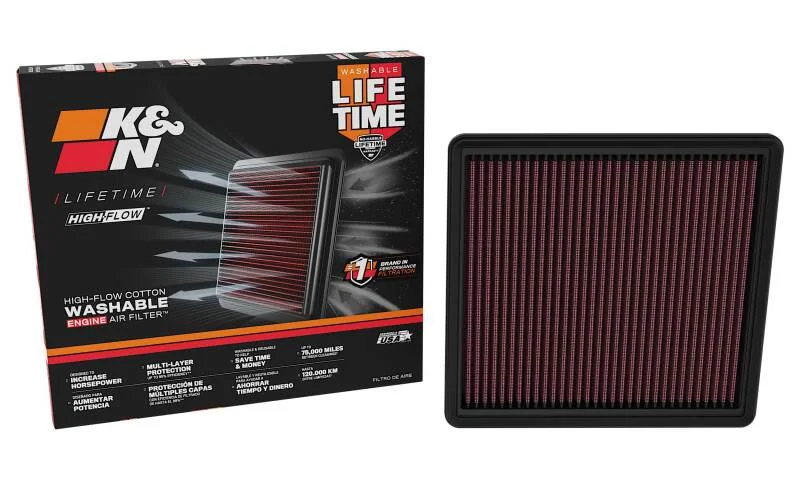 K&N Replacement Air Filter Hyundai Palisade L4-2.5L F/I 2026 - Side View