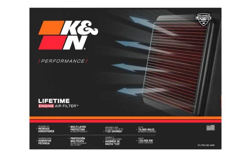 K&N Replacement Air Filter Audi Rs5 V6-2.9L F/I 2027 (2 Per Box) - Installation View