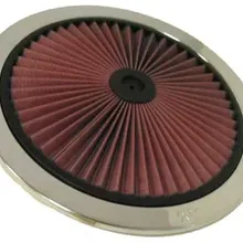 K&N X-Stream Top Assembly 5-1/8in Flg 11in Od 6-1/4in H W/X-Stream Top - Side View