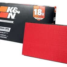 K&N Universal Clamp-On Air Filter 4-1/2in Flg 7-1/2in B 4-1/2in T 7-1/8in H Gen 3 - Side View