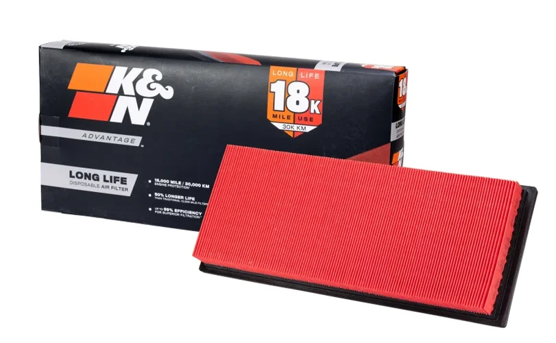K&N Universal Air Filter 4in Flg 8-1/2in B 5in T 8in H Gen 3 - Main Product View