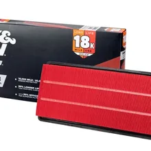 K&N Universal Air Filter 4in Flg 7-1/2in B 4-1/2in T 8in H Gen 3 - Side View