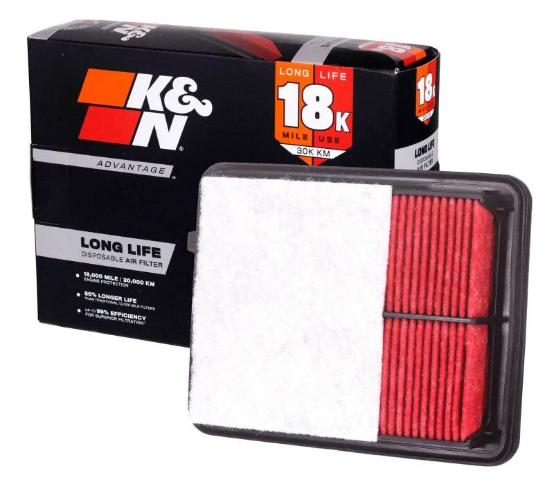 K&N X-Stream Top Assembly 5-1/8in Flg 11in Od 6-1/4in H W/X-Stream Top - Side View