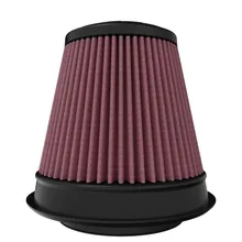 K&N Universal Clamp-On Air Filter 4-1/2in Flg 7-1/2in B 4-1/2in T 7-1/8in H Gen 3 - Side View