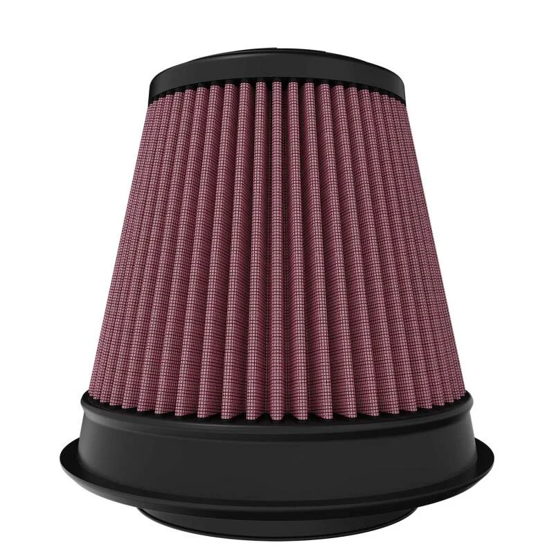 K&N Universal Clamp-On Air Filter 4-1/2in Flg 7-1/2in B 4-1/2in T 7-1/8in H Gen 3 - Side View
