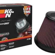 K&N Universal Air Filter 4in Flg 8-1/2in B 5in T 8in H Gen 3 - Installation View