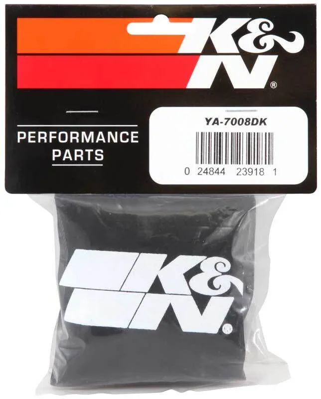 K&N Air Filter Wrap Drycharger Wrap Ya-7008 Black - Back View