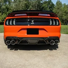 Corsa 20-22 Ford Mustang GT500 3.0in Dual Rear Exit Catback w/ Twin 5.0in Pol. Straight Cut Pro Tip - Main Product View