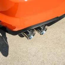 Corsa 20-22 Ford Mustang GT500 3.0in Dual Rear Exit Catback w/ Twin 5.0in Pol. Straight Cut Pro Tip - Side View