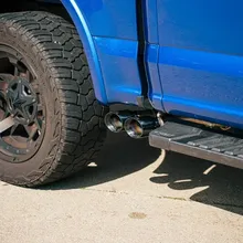 Corsa 15-20 Ford F-150 5.0L (141in WB) 3.0in Lightning Exit Catback w/ 3.5in Twin Black PVD Pro Tips - Main Product View
