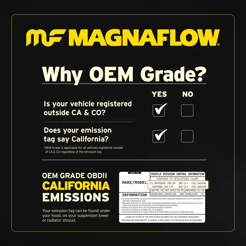 MagnaFlow Direct Fit Catalytic Converter 11-15 Volkswagen Touareg V6 3.6 OEM Underbody - Additional View 10